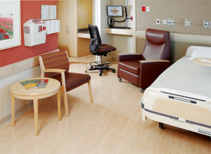 AtlantiCare Hospital Patient Room Soltice Recl Guest Impress Ultra Flex